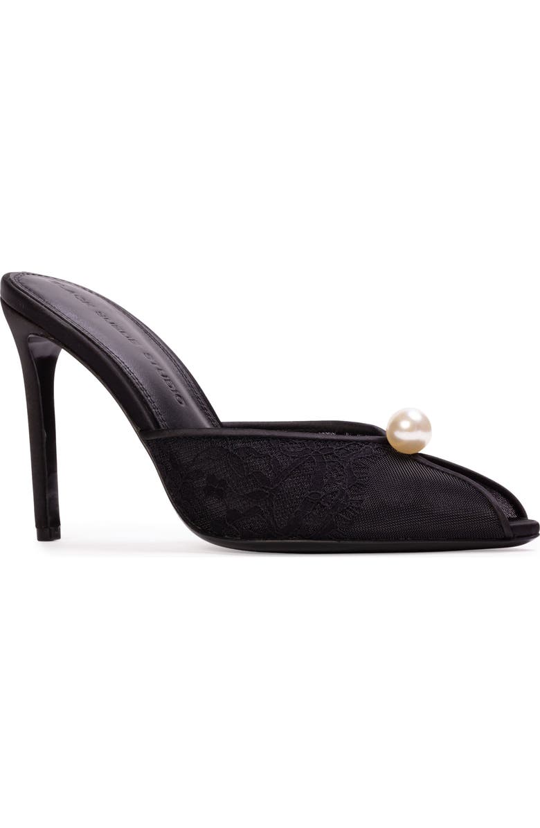 BLACK SUEDE STUDIO Debby 100 Mesh Mule, Alternate, color, Black Mesh