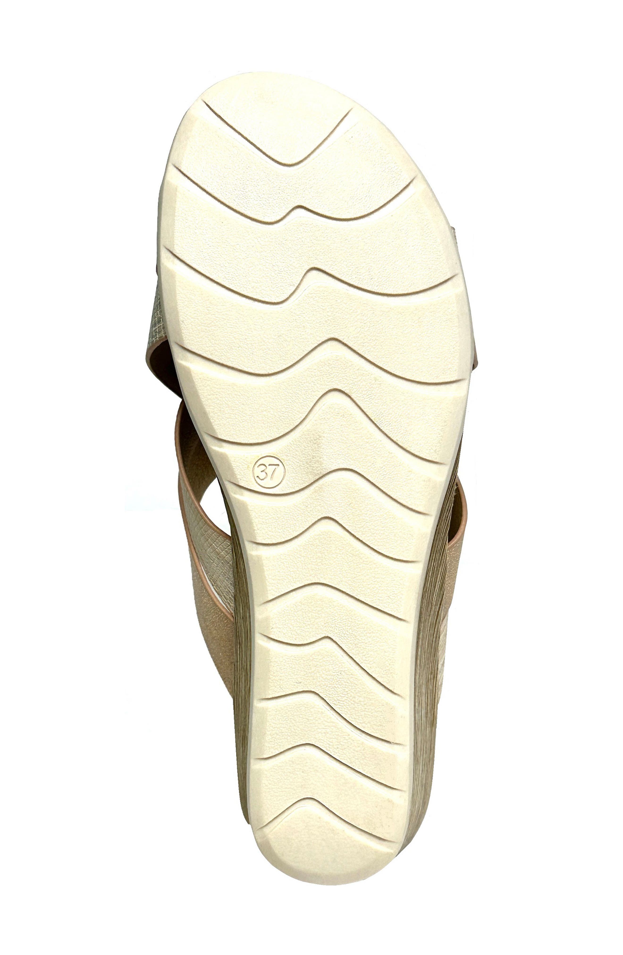 Zara Wedge Sandal, Alternate, color, GOLD