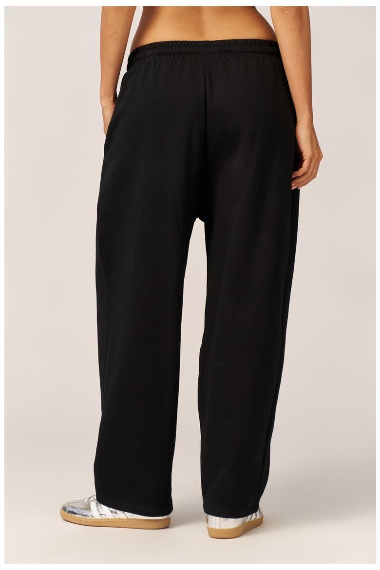 Cozy Coast Airport Princess Seam Sweatpants, Alternate, color, Black