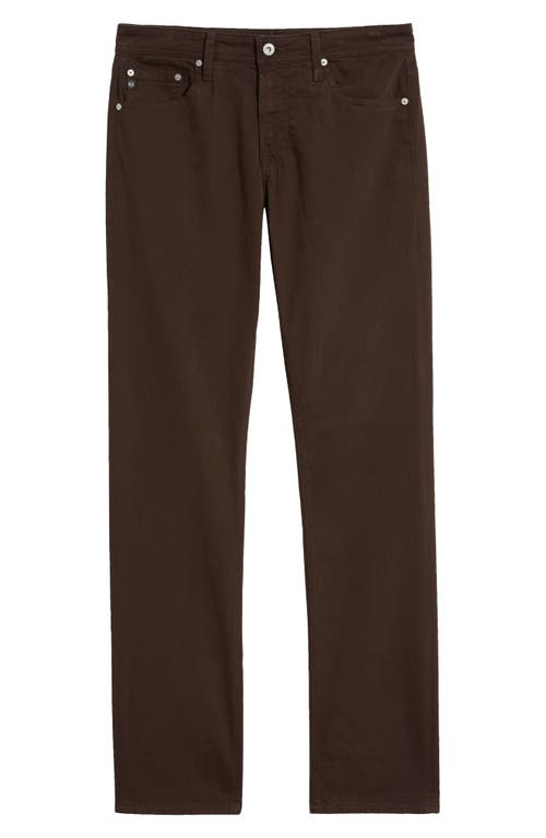 Ag Everett Slim Straight Leg Pants In Brown
