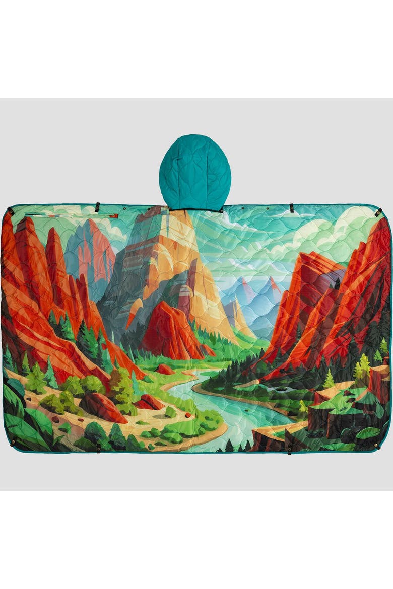 Puffy Kachula Blanket - Greater Zion Edition, Alternate, color, Zion