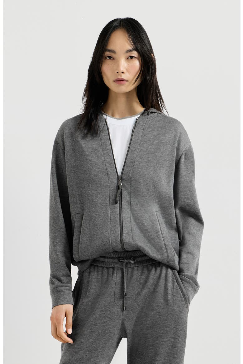 Sweatshirt with hood, Main, color, Dark Grey