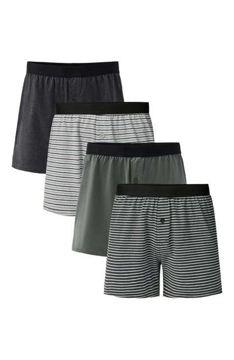 Organic Cotton Everyday Knit Boxer 4-Pack