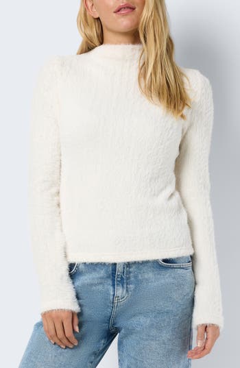 Shop Noisy May Fluffy Funnel Neck Sweater