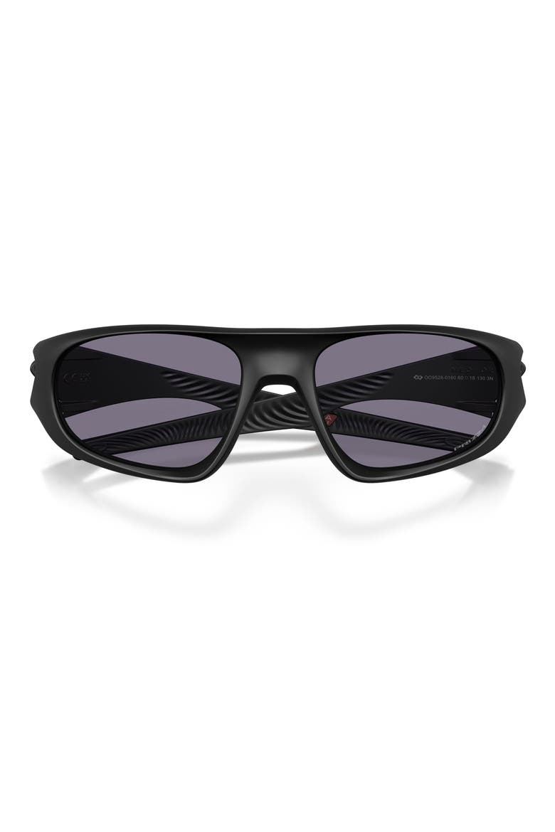 Neoforma 60mm Prizm™ Polarized Oval Sunglasses, Alternate, color, MATTE BLACK / PRIZM GREY