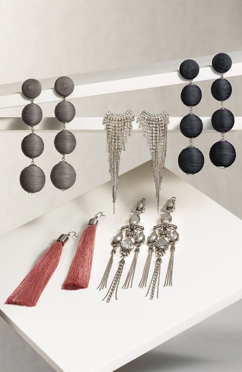 Tasha Fringe Duster Earrings, Alternate, color, 