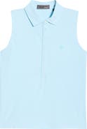 G/FORE Mixed Stripe Tech Sleeveless Polo