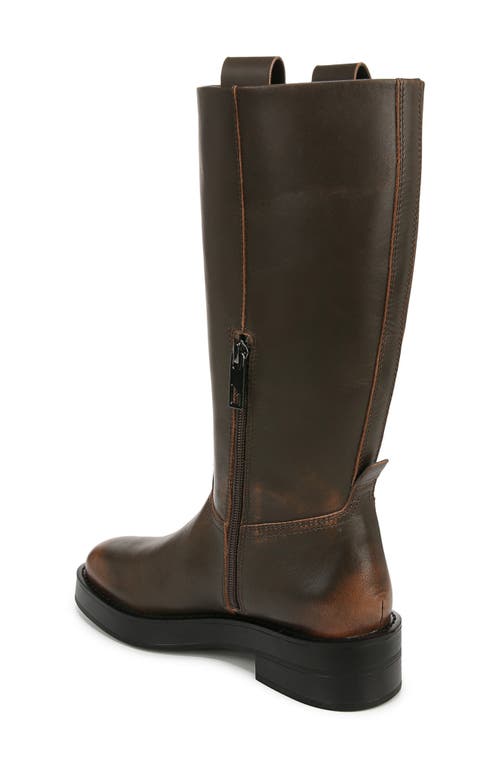 Franco Sarto Trevi Womens Leather Tall Knee-high Boots In Brown