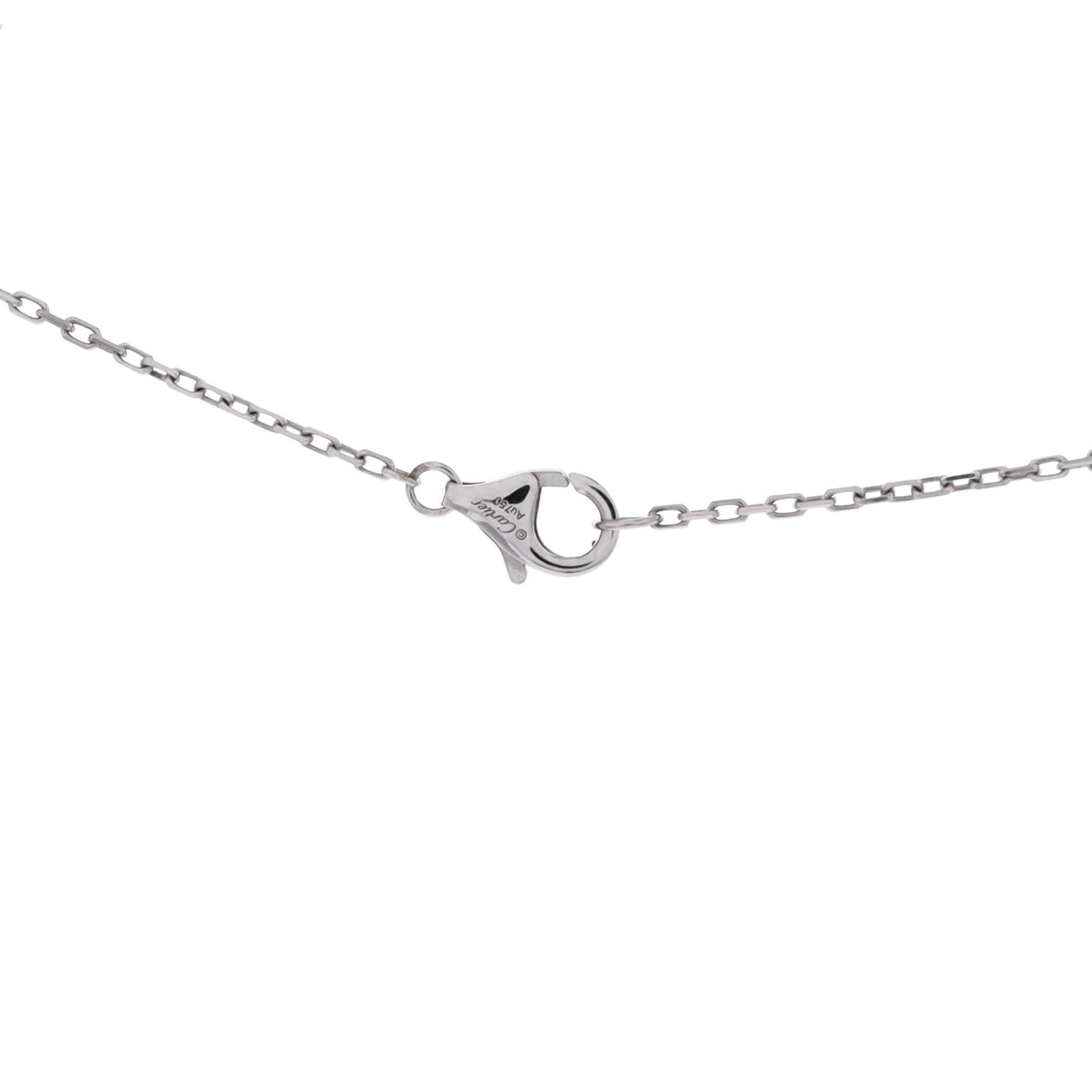 Trinity Diamond Pendant Necklace 18K White Gold with Diamonds and Ceramic, Alternate, color, Metallic Gold