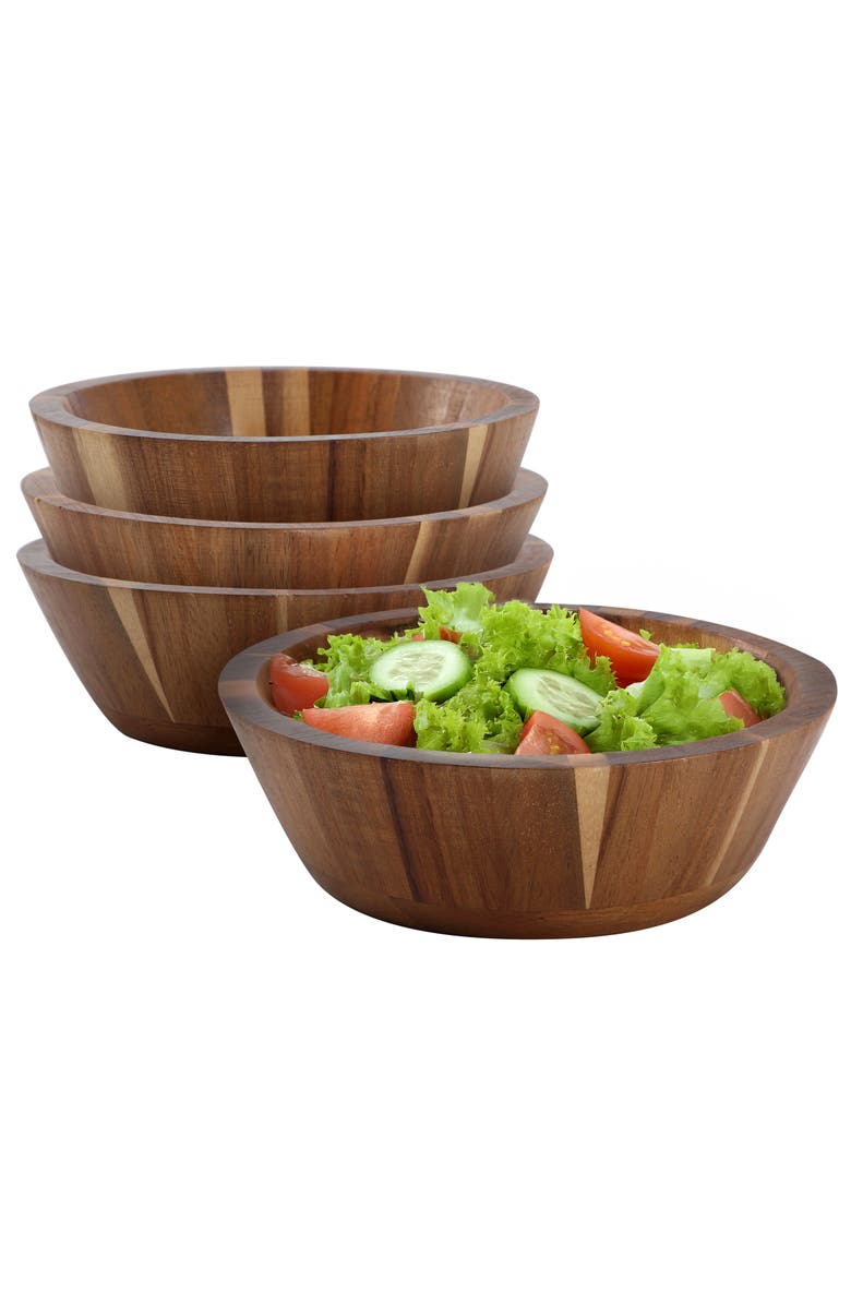 Megachef Acacia Wood Salad Bowl Set, Main, color, Acacia
