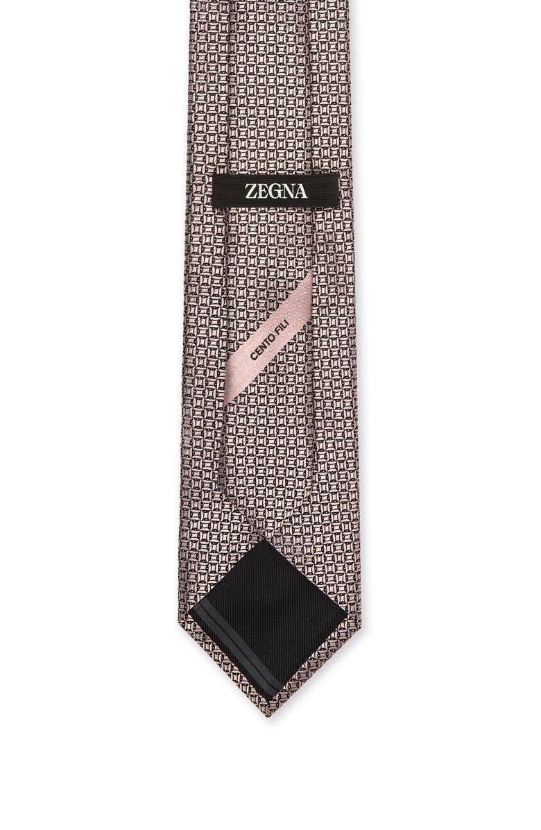 ZEGNA TIES Cento Fili Geometric Silk Tie, Alternate, color,