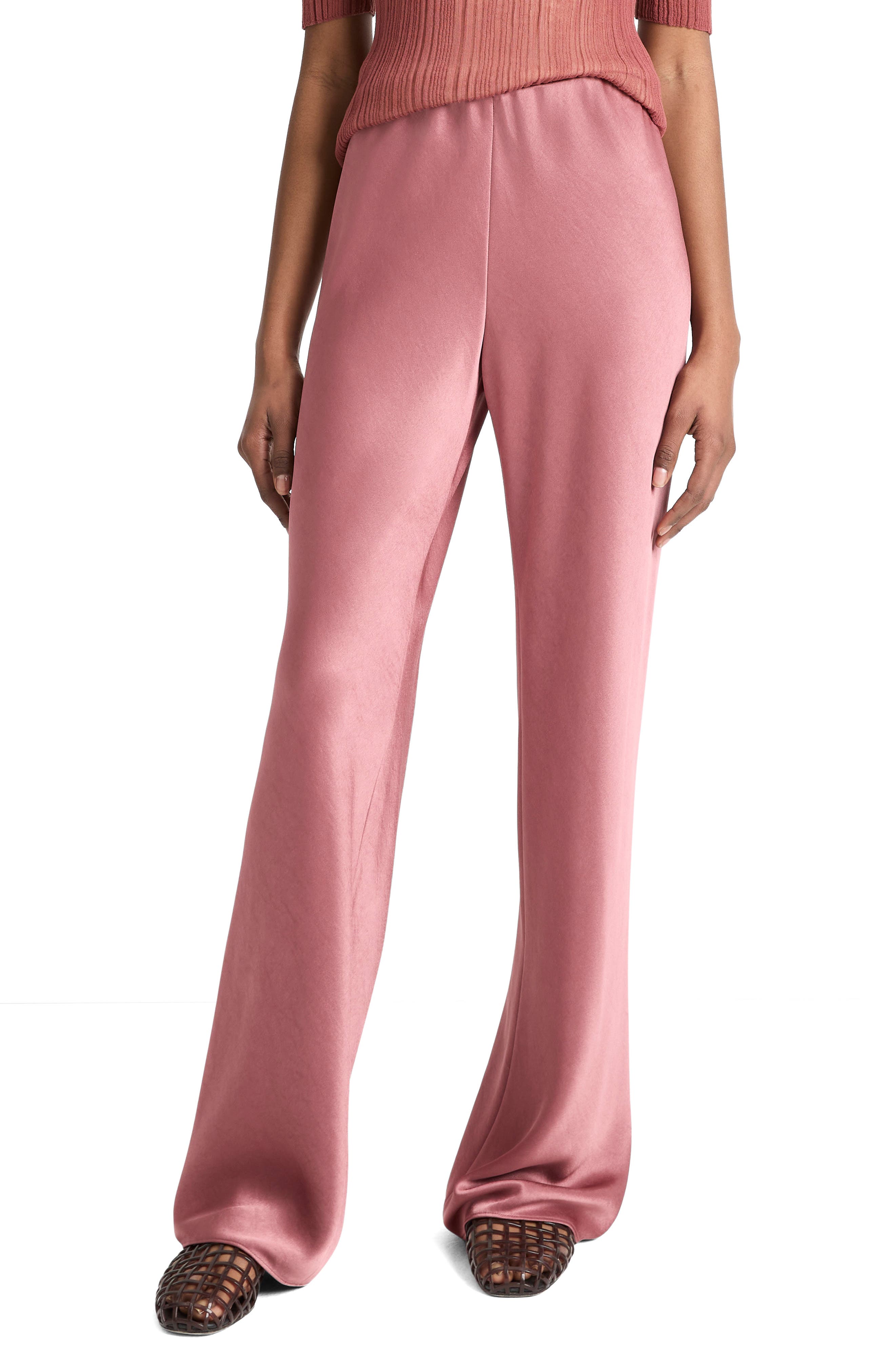 Vince Fluid High Waist Straight Leg Pants