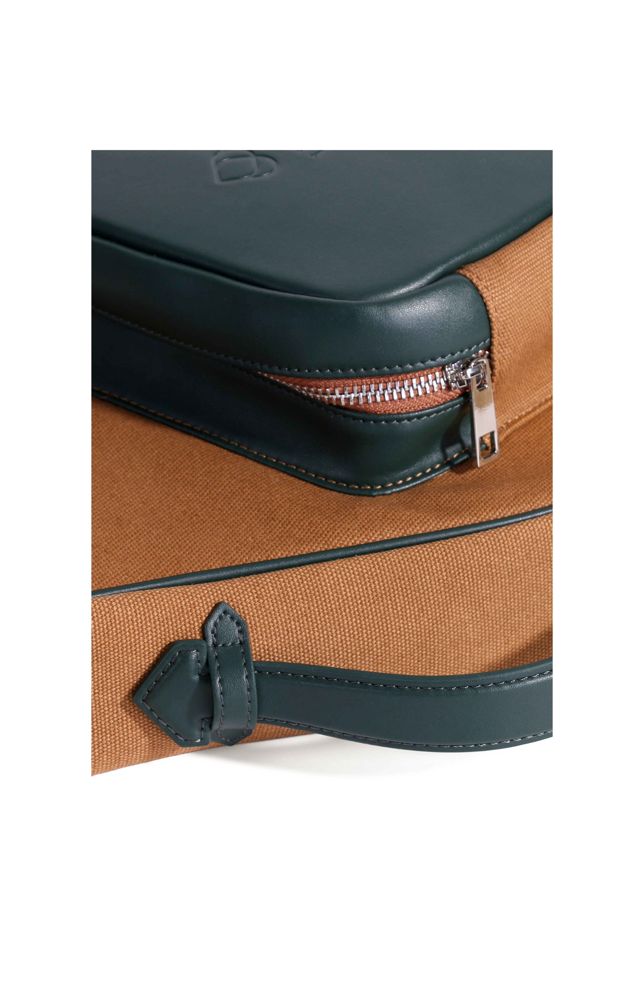 JURGI Padel Racket Canvas and Leather  Bag, Alternate, color, Camel/Green