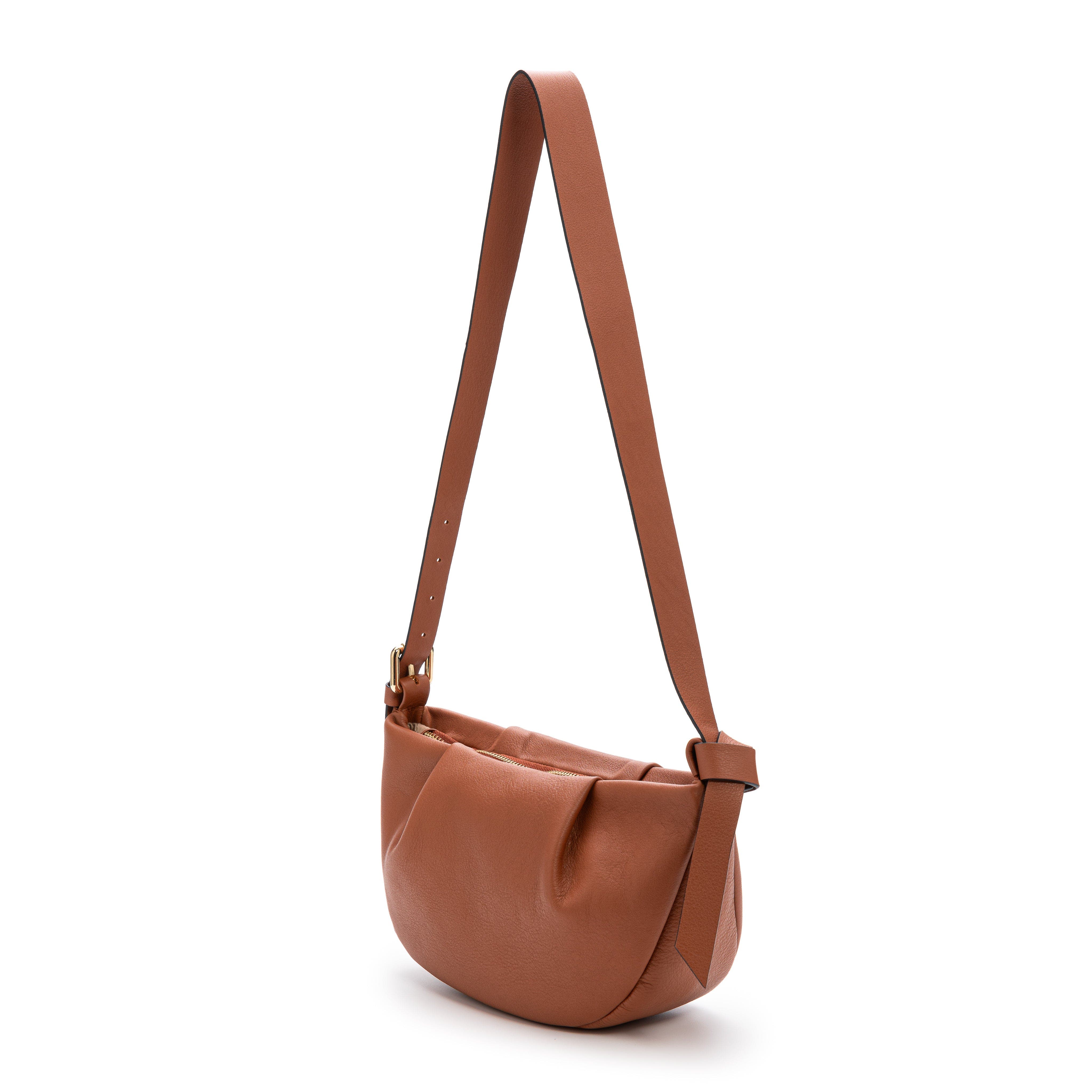 LA PORTEGNA Claudia Adjustable Strap Shoulder Crossbody, Alternate, color, Brown