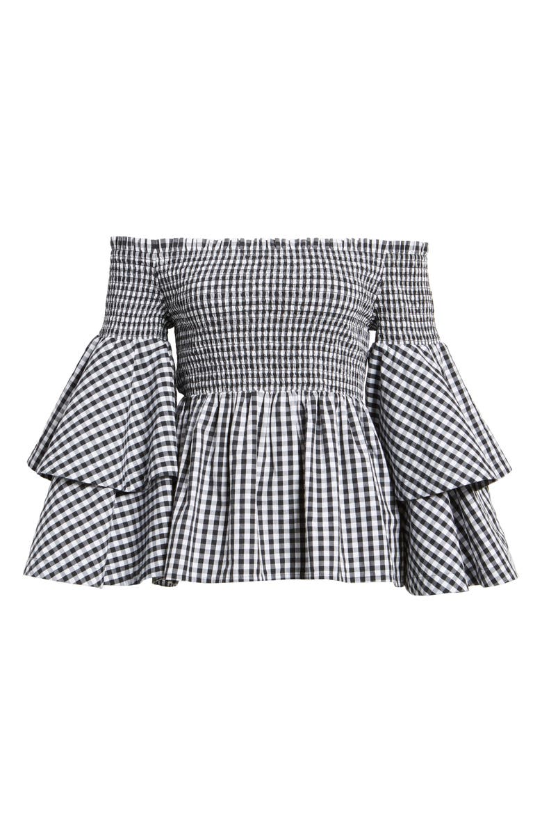 BP. Ruffle Sleeve Off the Shoulder Top, Alternate, color,