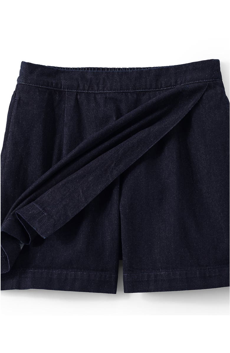 Lands' End Lightweight Denim Above the Knee Skort, Alternate, color, Deep Rinse