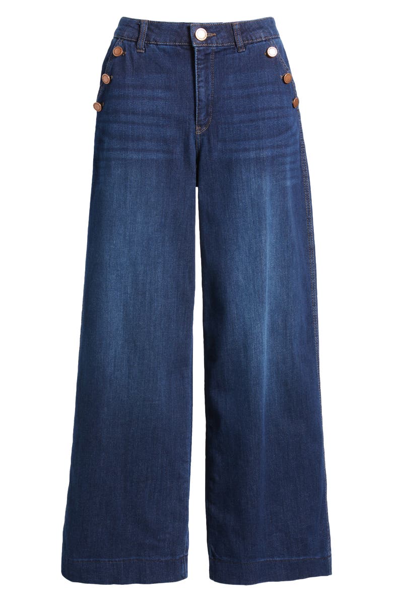 Wit & Wisdom 'Ab'Solution Sailor Wide Leg Jeans, Alternate, color, Indigo