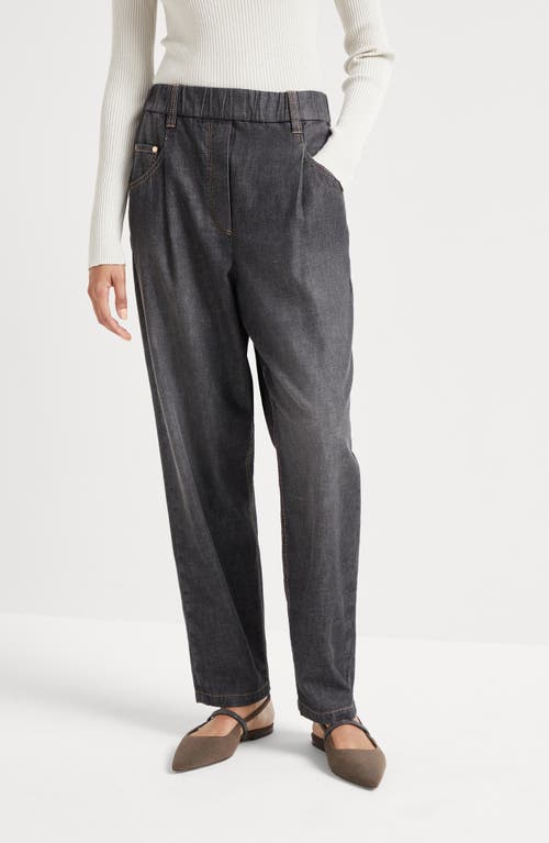 Brunello Cucinelli Five-pocket Trousers In Black