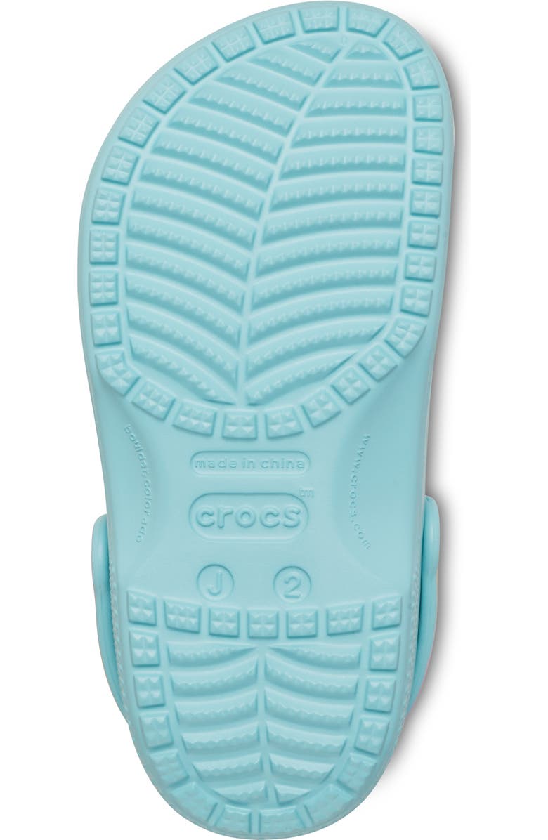 CROCS Kids' Classic Rainbow Crystal Embellished Clog, Alternate, color, Pure Water