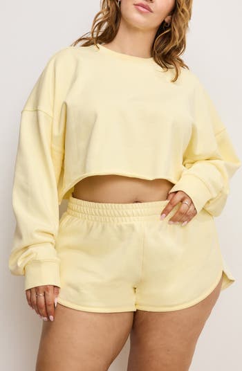 French Terry Crop Sweatshirt