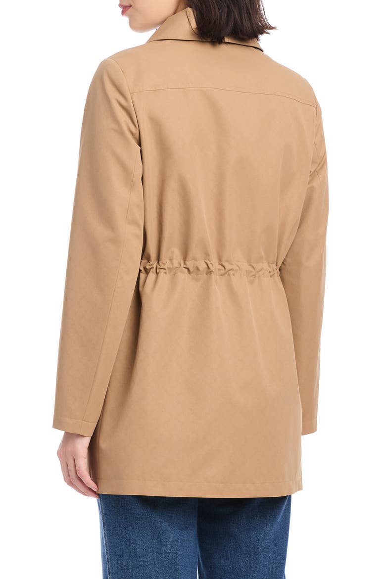Magic Print Hooded Rain Jacket, Alternate, color, CAMEL