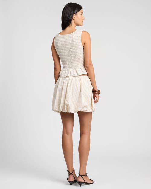 Onia Air Linen Smocked Tank In White