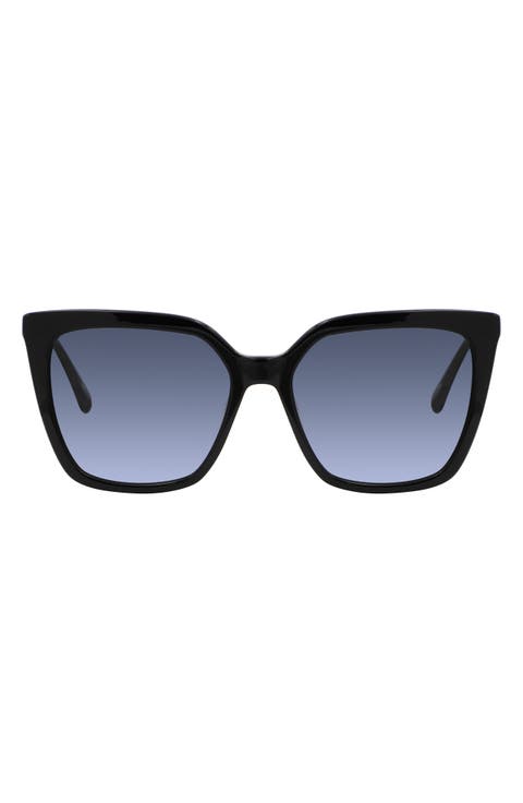marlowe 55mm gradient square sunglasses