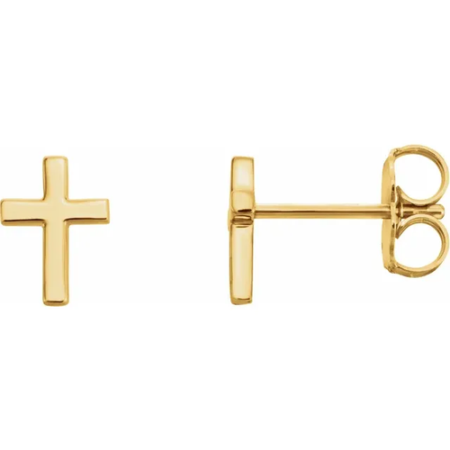 Balacia Cross Earrings 14k Gold