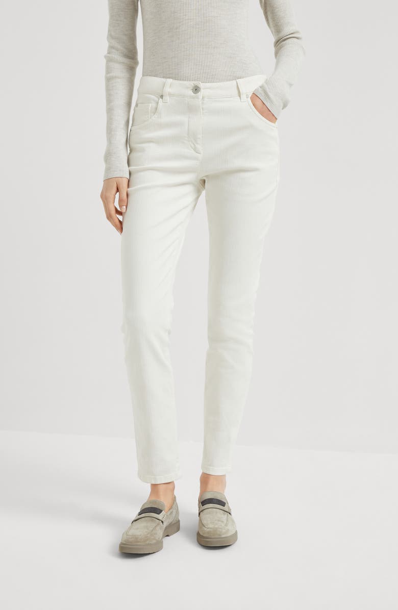 Brunello Cucinelli Stretch denim trousers, Alternate, color, 
