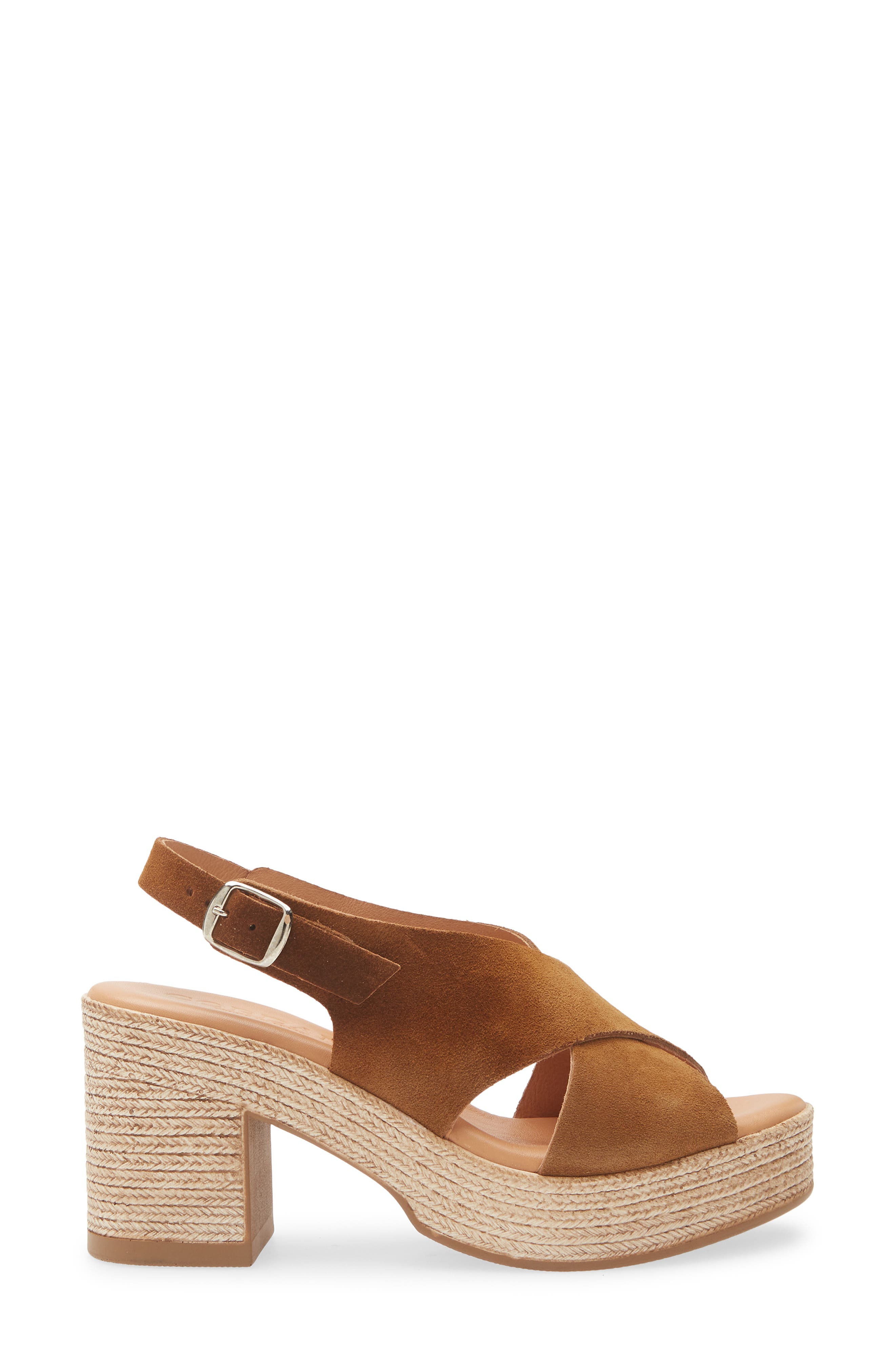Cordani Marianne Slingback Platform Sandal, Alternate, color, Roble Suede