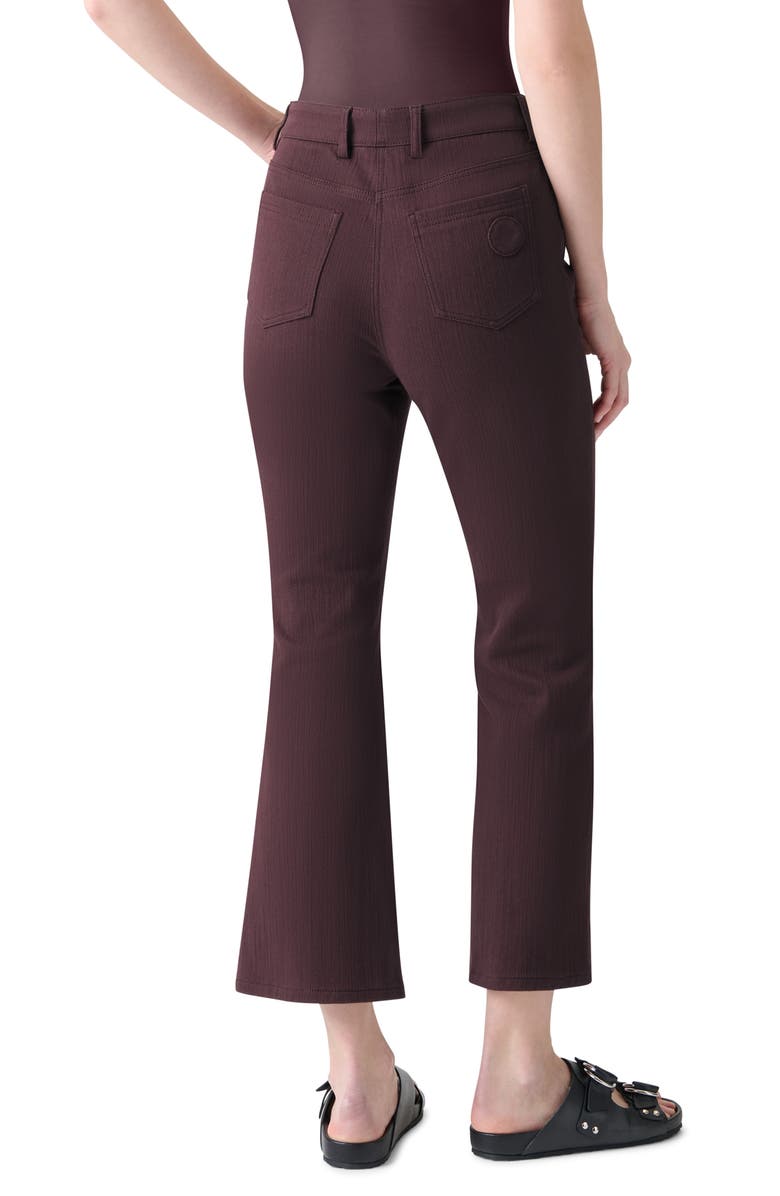 Akris punto Cali Stretch Denim Crop Bootcut Jeans, Alternate, color, Blackberry