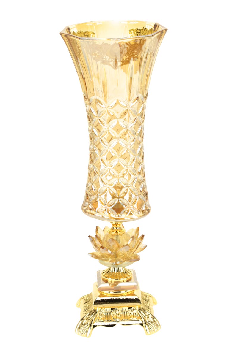 Mark Roberts Stately Lily Vase, Main, color, Golden Yellow