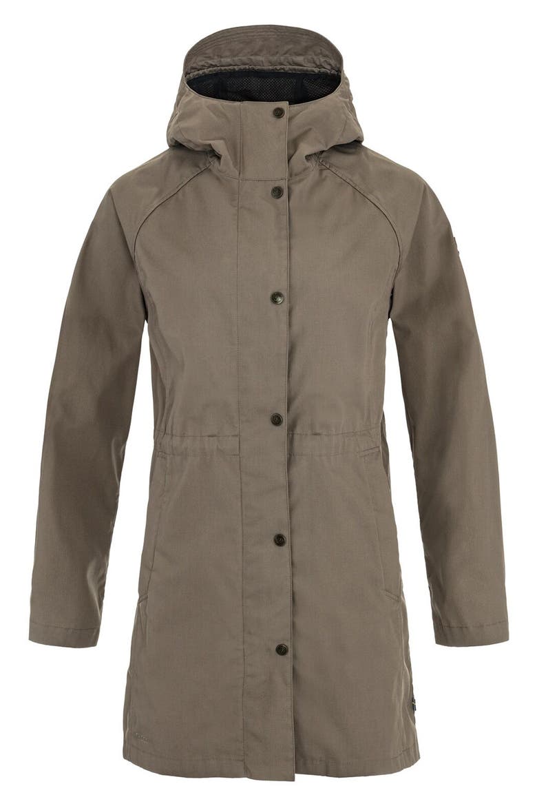 Karla Lightweight Hooded Parka, Main, color, SUEDE BROWN