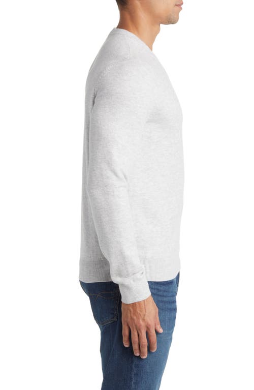 Faherty Jackson Crewneck Sweater In Ivory Ice Heather