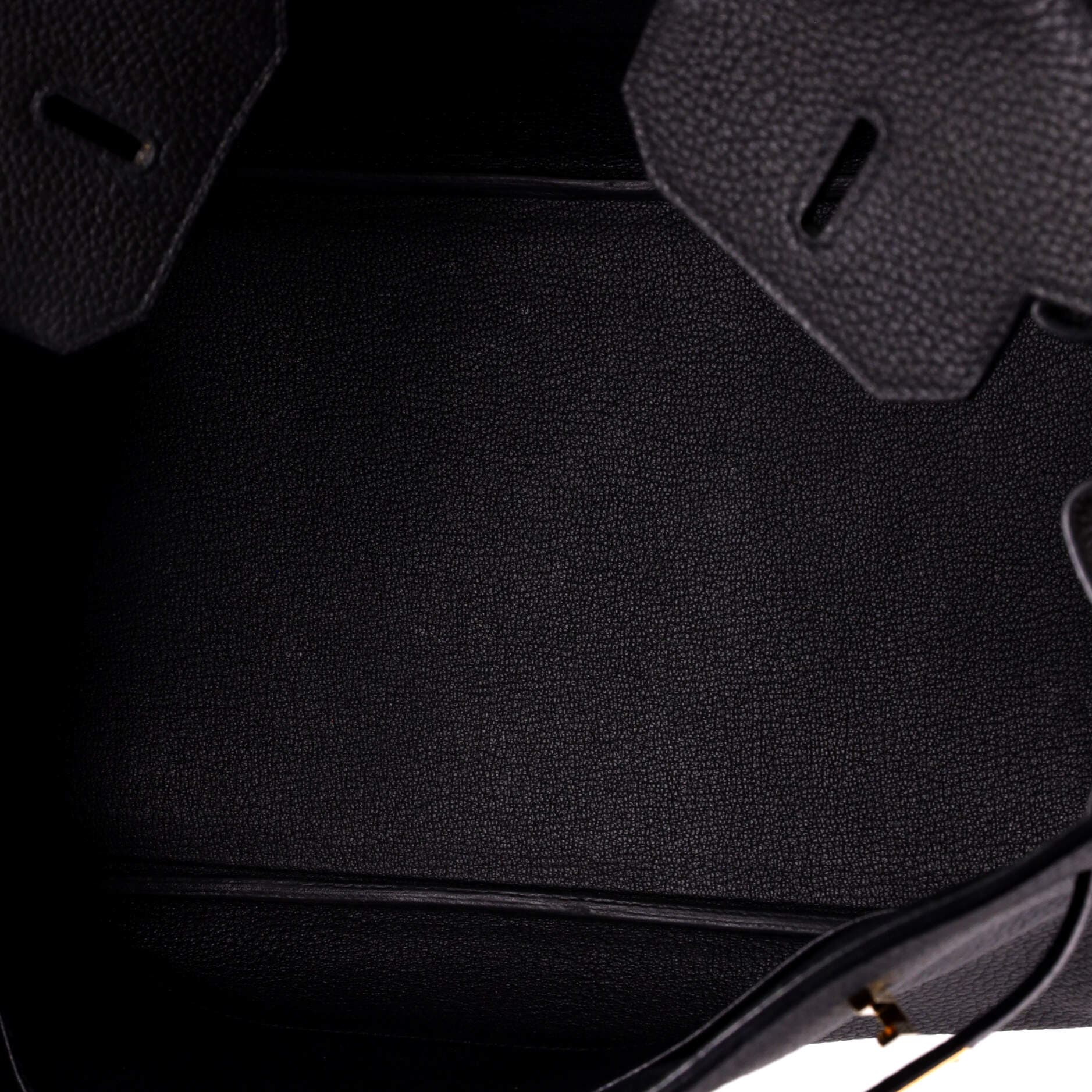 Pre-Owned Hermes Birkin Handbag Black Clemence with Gold Hardware 35, Alternate, color, Noir