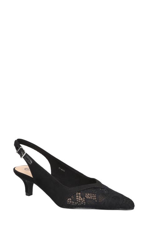 Bella Vita Quilla Pump in Black Suede Leather sold at Nordstrom (size 9)