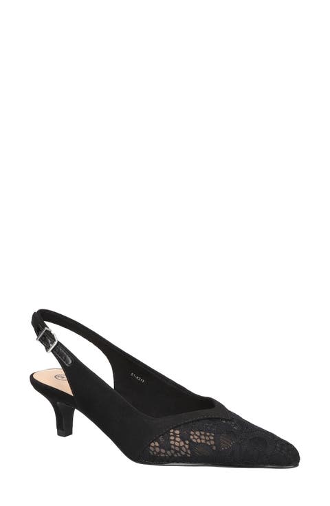 Marquette Pointed Toe Slingback Pump (Women)