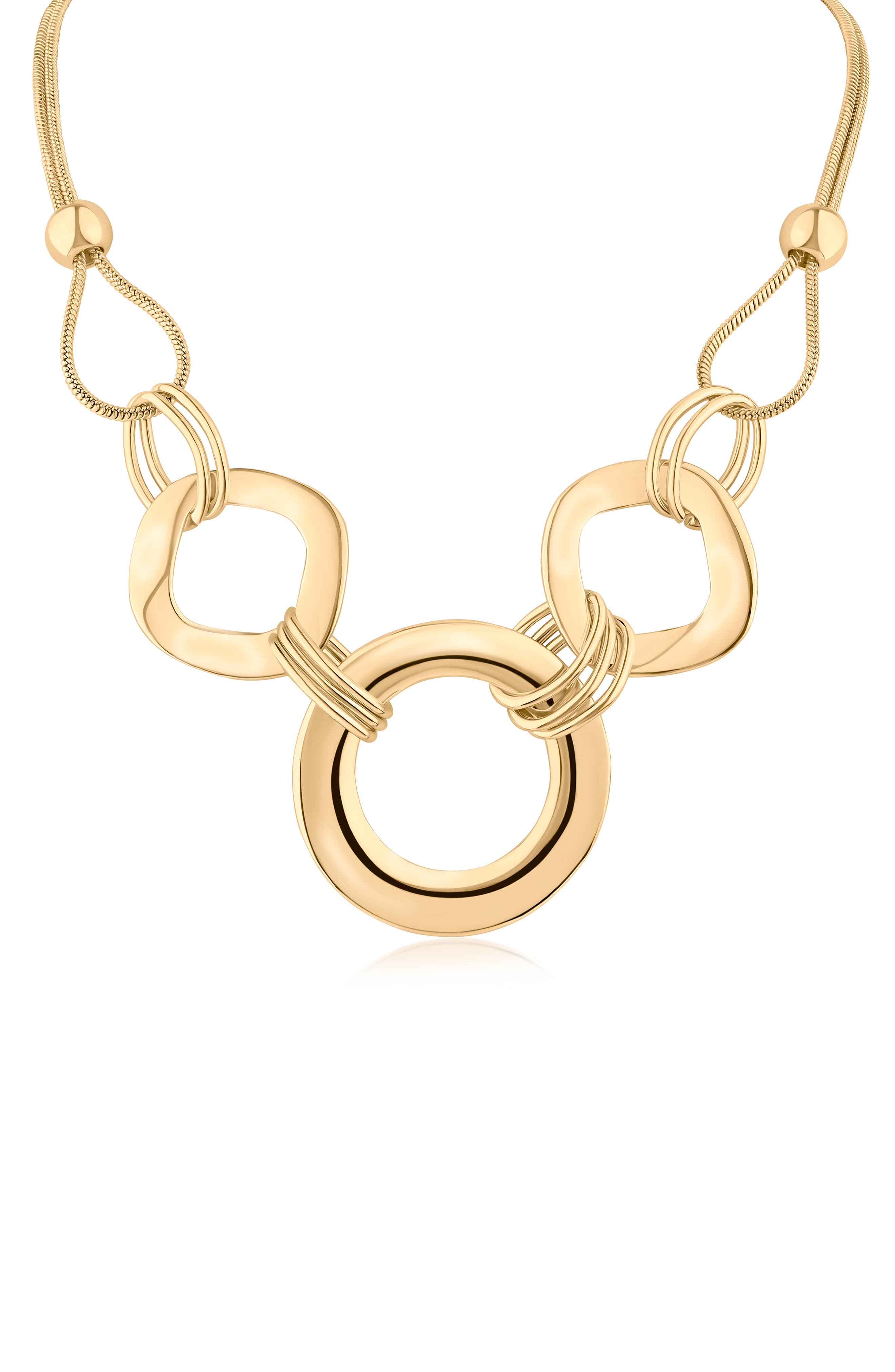 JARDIN Modern Statement Rings Necklace