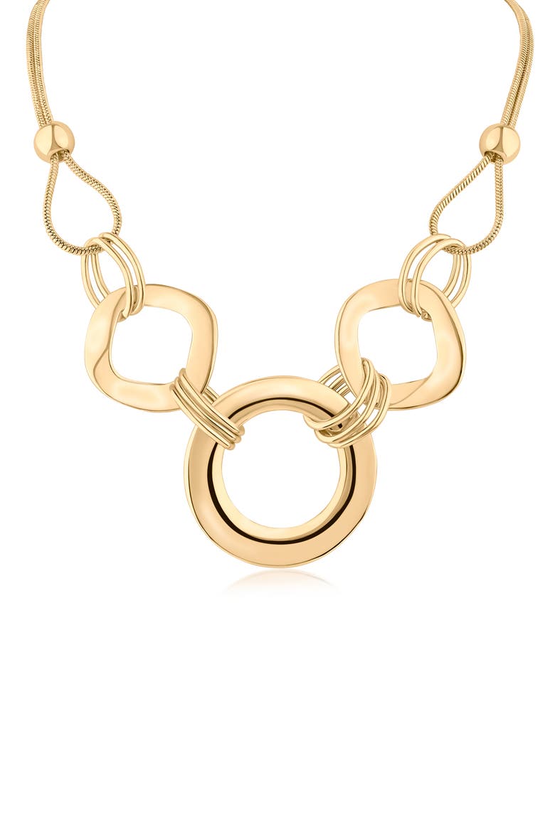 Modern Statement Rings Necklace (Nordstrom Exclusive), Main, color, GOLD