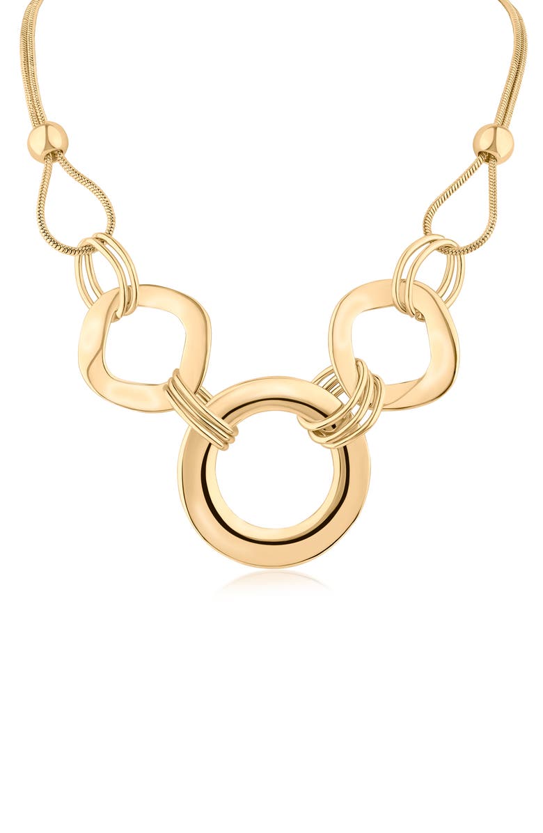 JARDIN Modern Statement Rings Necklace, Main, color, Gold