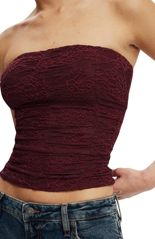 Cotton On Cara Corset Bandeau In Brown
