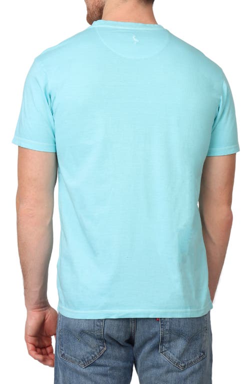 Tailorbyrd Pigment Dyed Pocket T-shirt In Pale Aqua