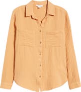 beachlunchlounge Micaela Cotton Button-Up Shirt