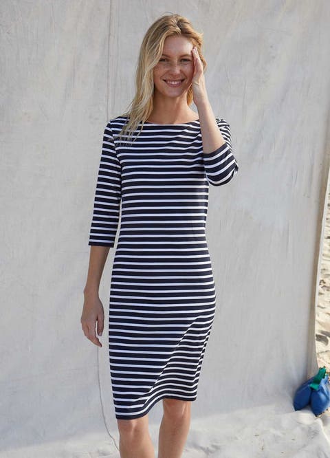 PROPRIANO - UV Fabric Striped Dress