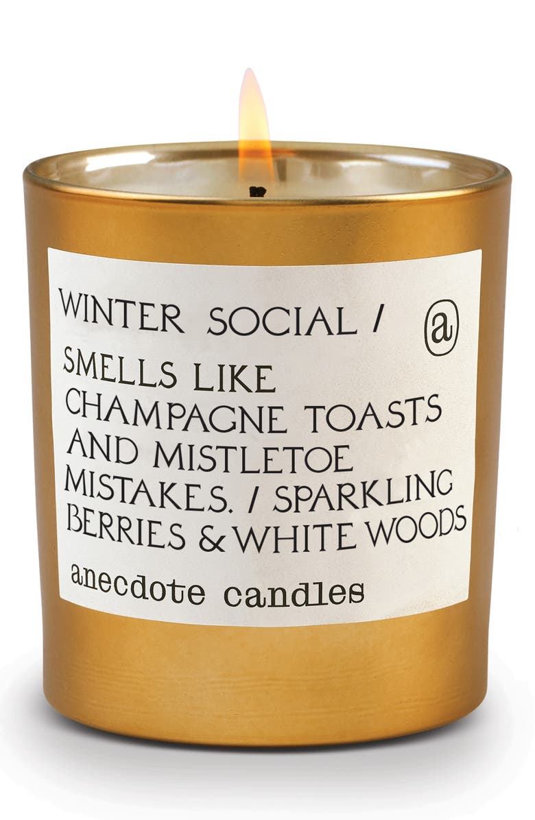 ANECDOTE CANDLES Winter Social Candle, Main, color, Gold