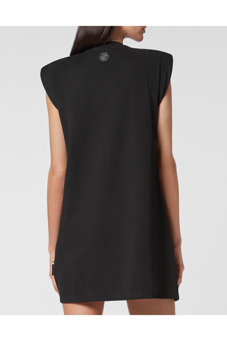 T-Shirt Dress Short Stars Women, Alternate, color, black