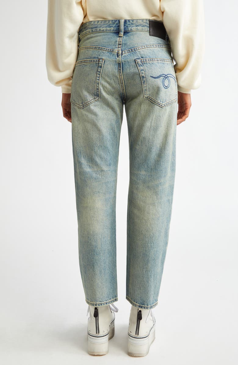 R13 Romeo Distressed Straight Leg Jeans, Alternate, color,