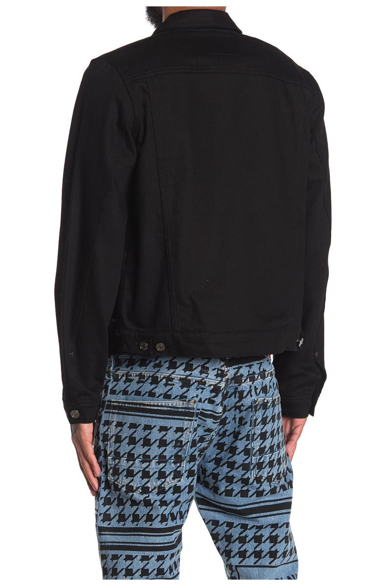 Scotch & Soda Solid Denim Trucker Jacket, Alternate, color, 