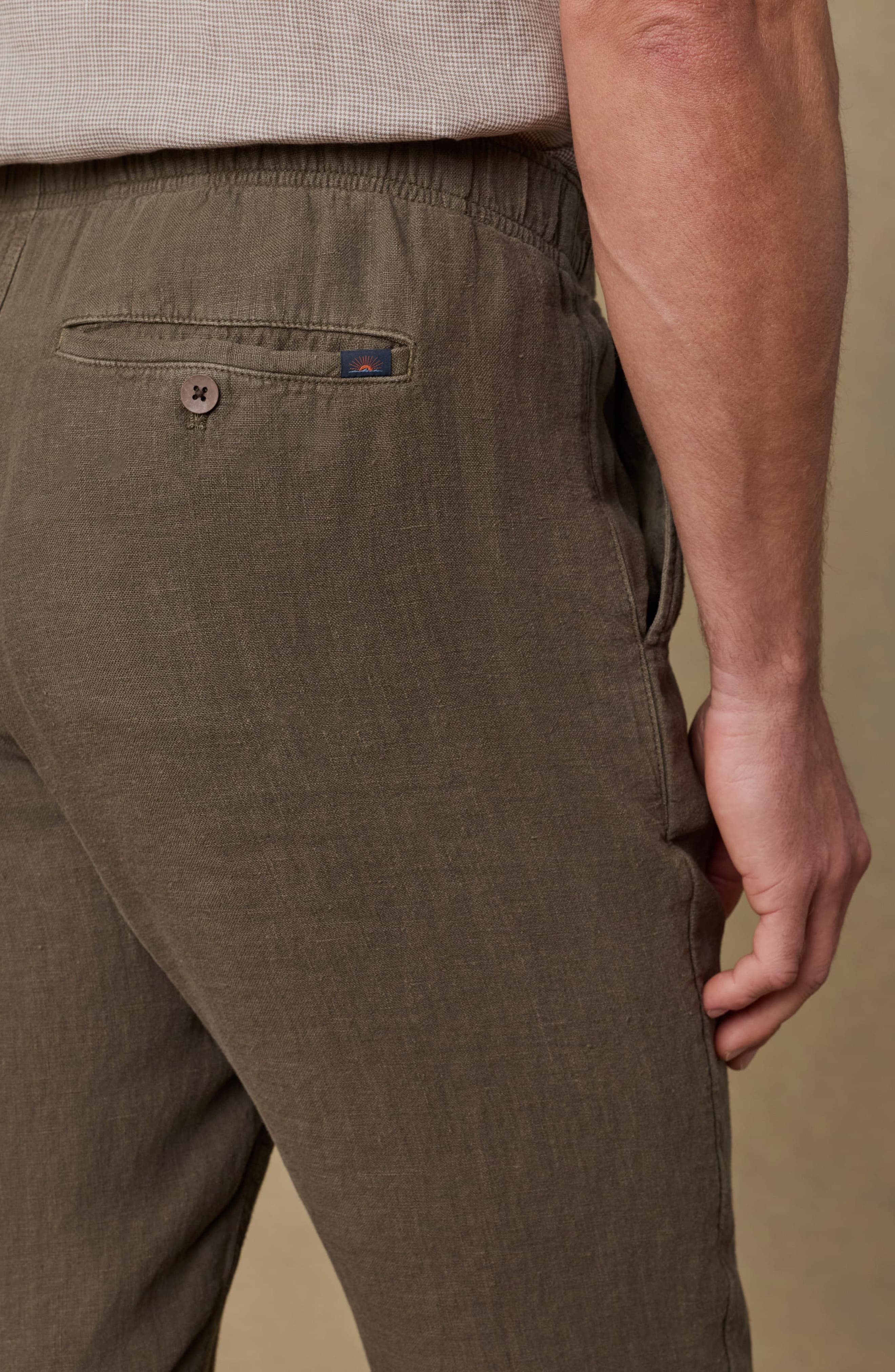 Мужские Faherty Linen Drawstring Pants — фото 3
