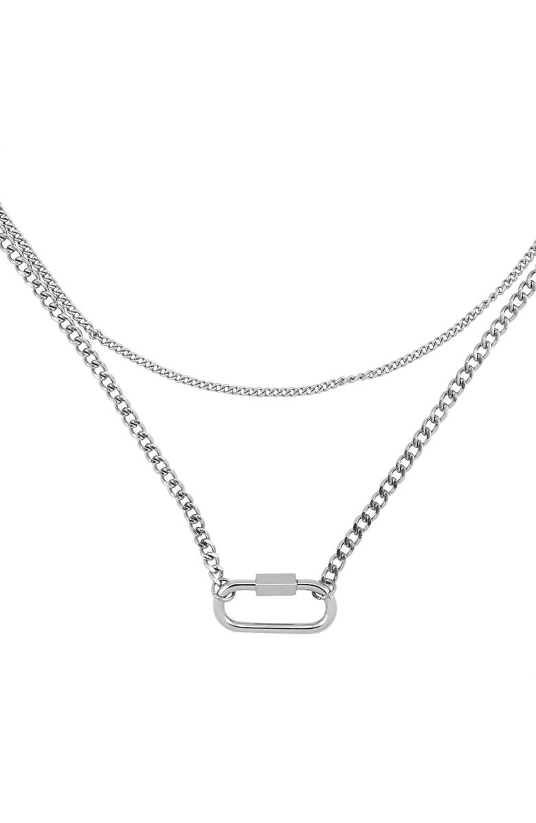 REBL Gender Inclusive Layered Adjustable Necklace, Main, color, 
